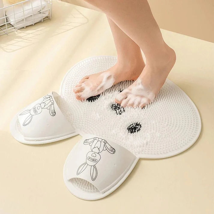 Foot Cleaning Mat with Non-Slip Suction Cups – Rabbit Shape